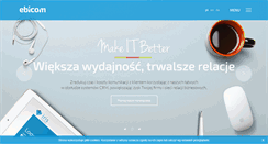 Desktop Screenshot of ebicom.pl